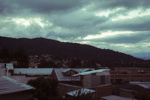 Cloud over Town under Hill