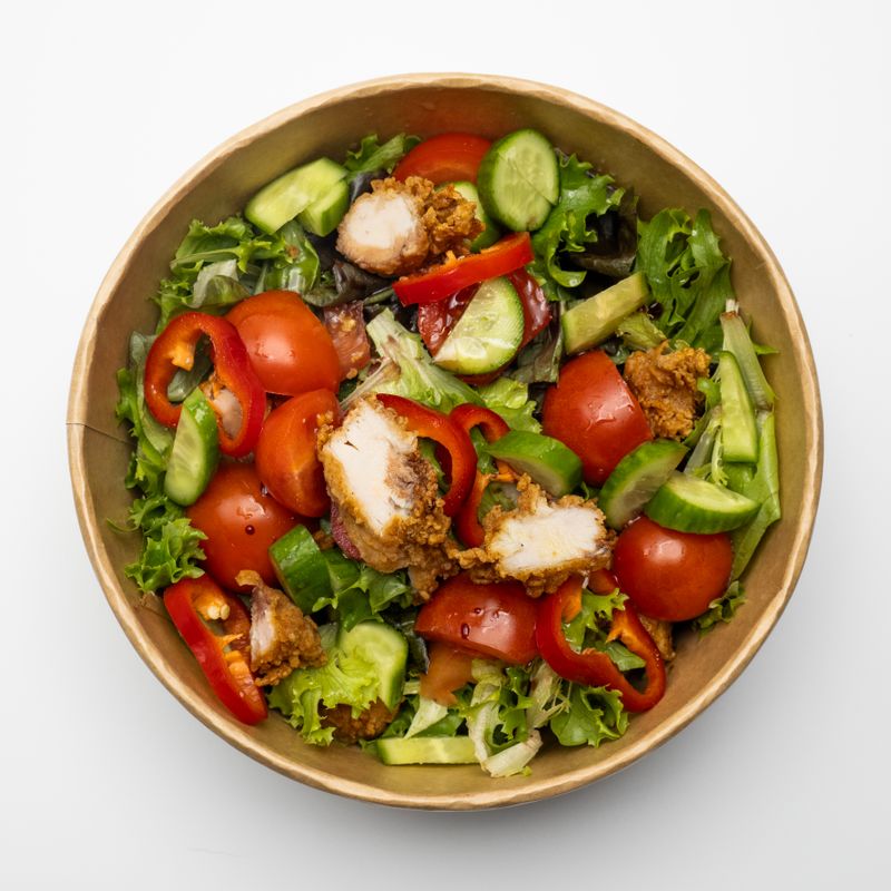 Crispy Chicken Salad with Ranch