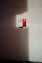White and Red Signage