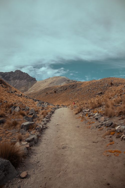 Free Explore the rugged beauty of a hiking path through the hills of Ciudad de México. Stock Photo