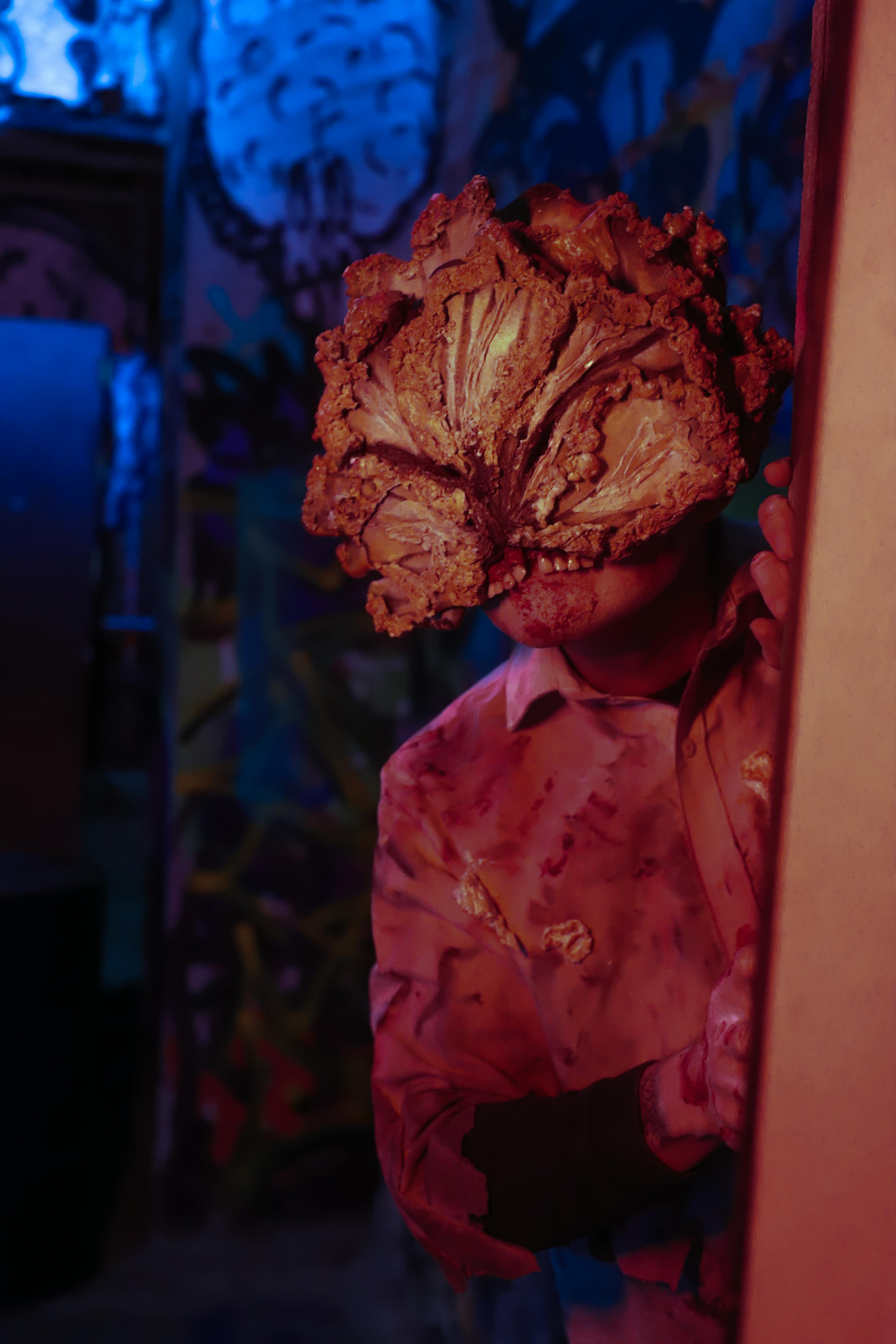 Dark atmospheric horror game environment