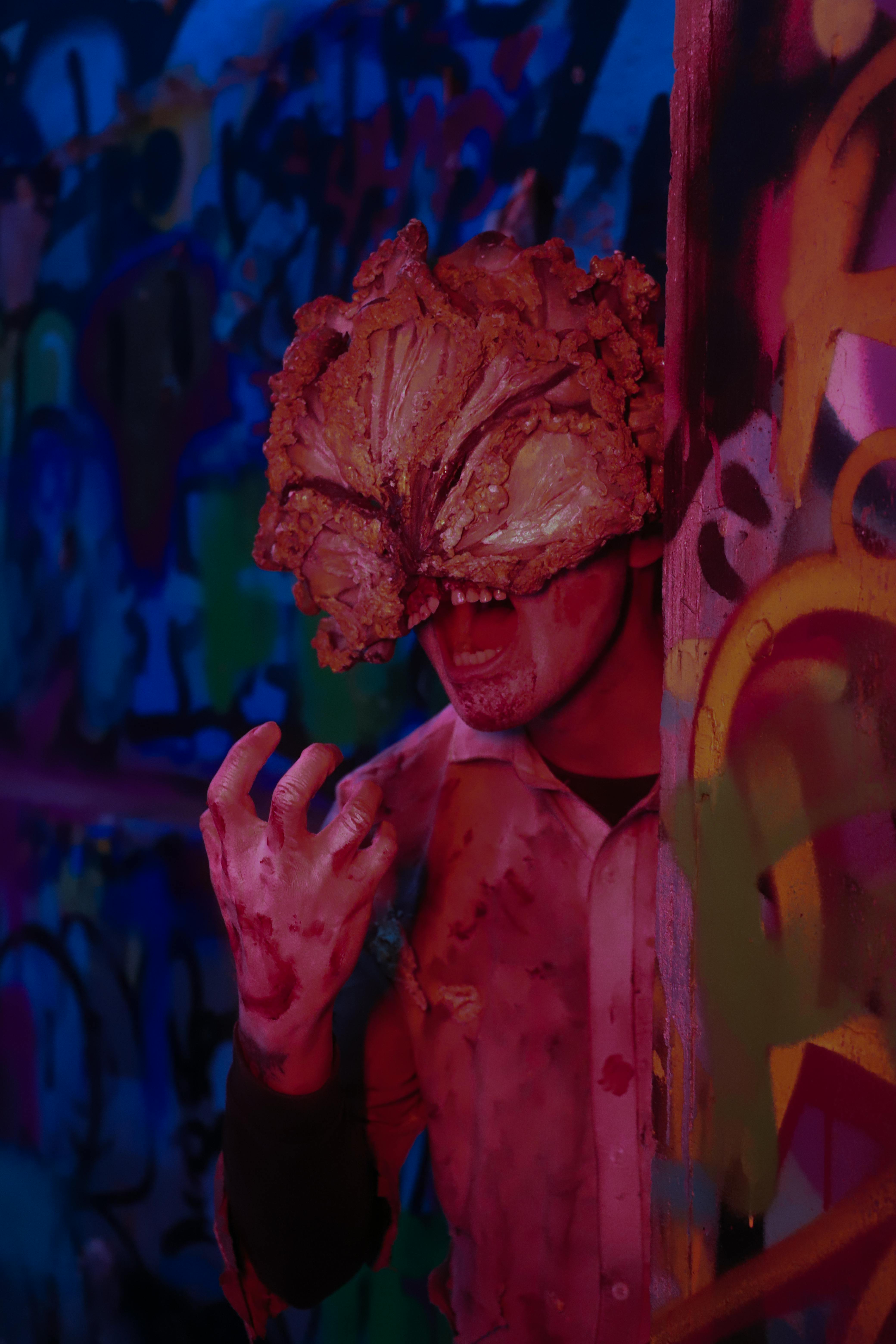 Two contrasting game characters on split screen