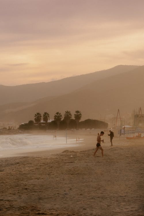 People on Beach in Summer