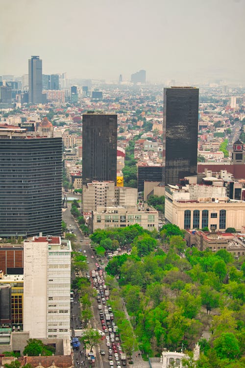 Aerial View of Mexico City, Mexico 