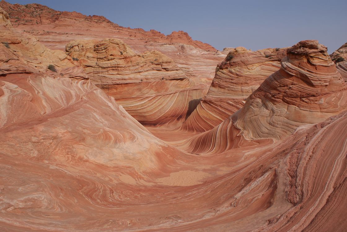 Arizona Utah Rocks View of the Wave Sandstone Rock Formation in Arizona, USA · Free Stock ...