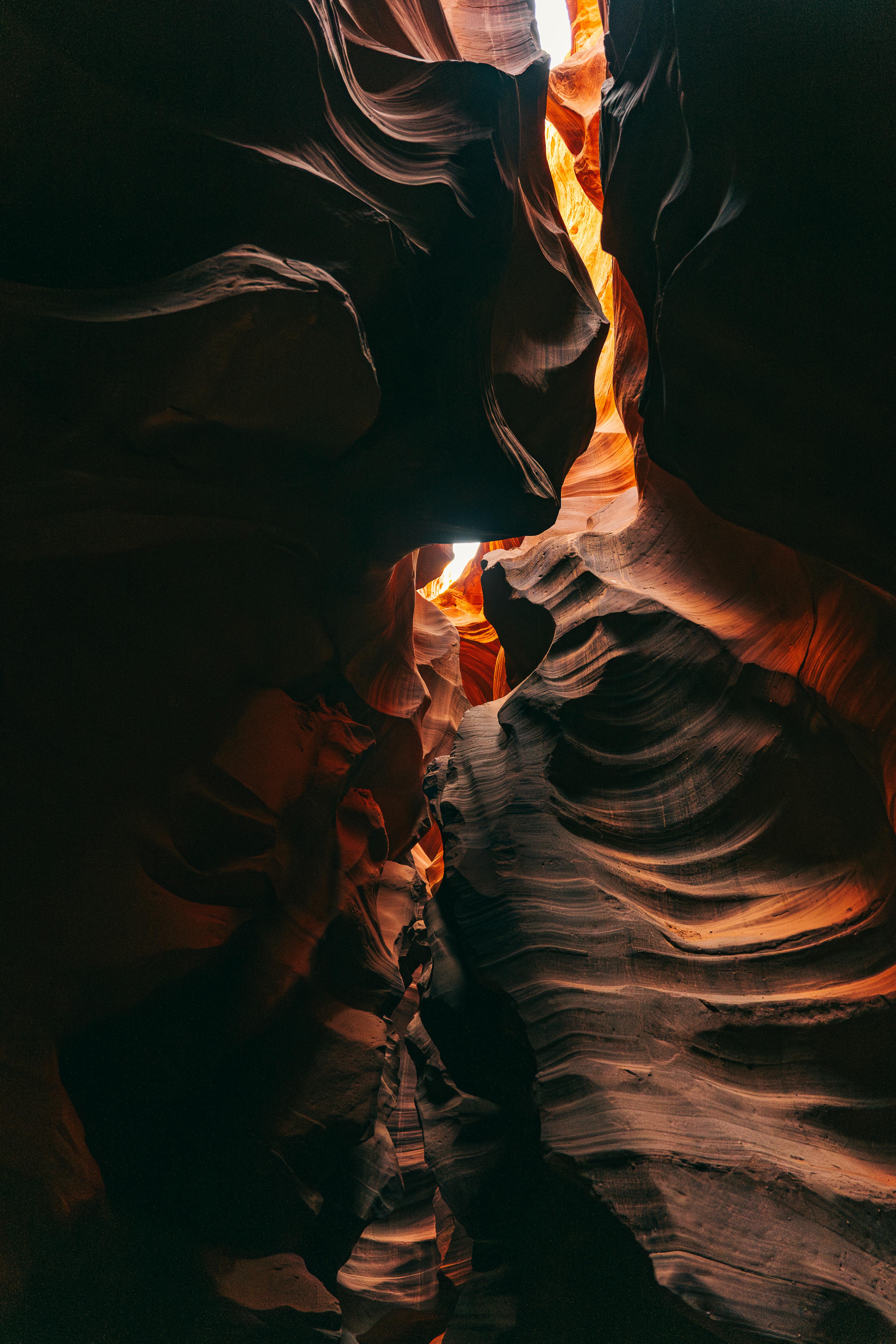 Explore the breathtaking curves and colors of Antelope Canyon's sandstone formations.