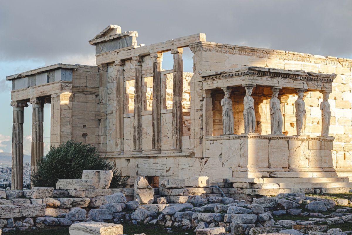 The Caryatid porch of the Erechtheion, Athens
