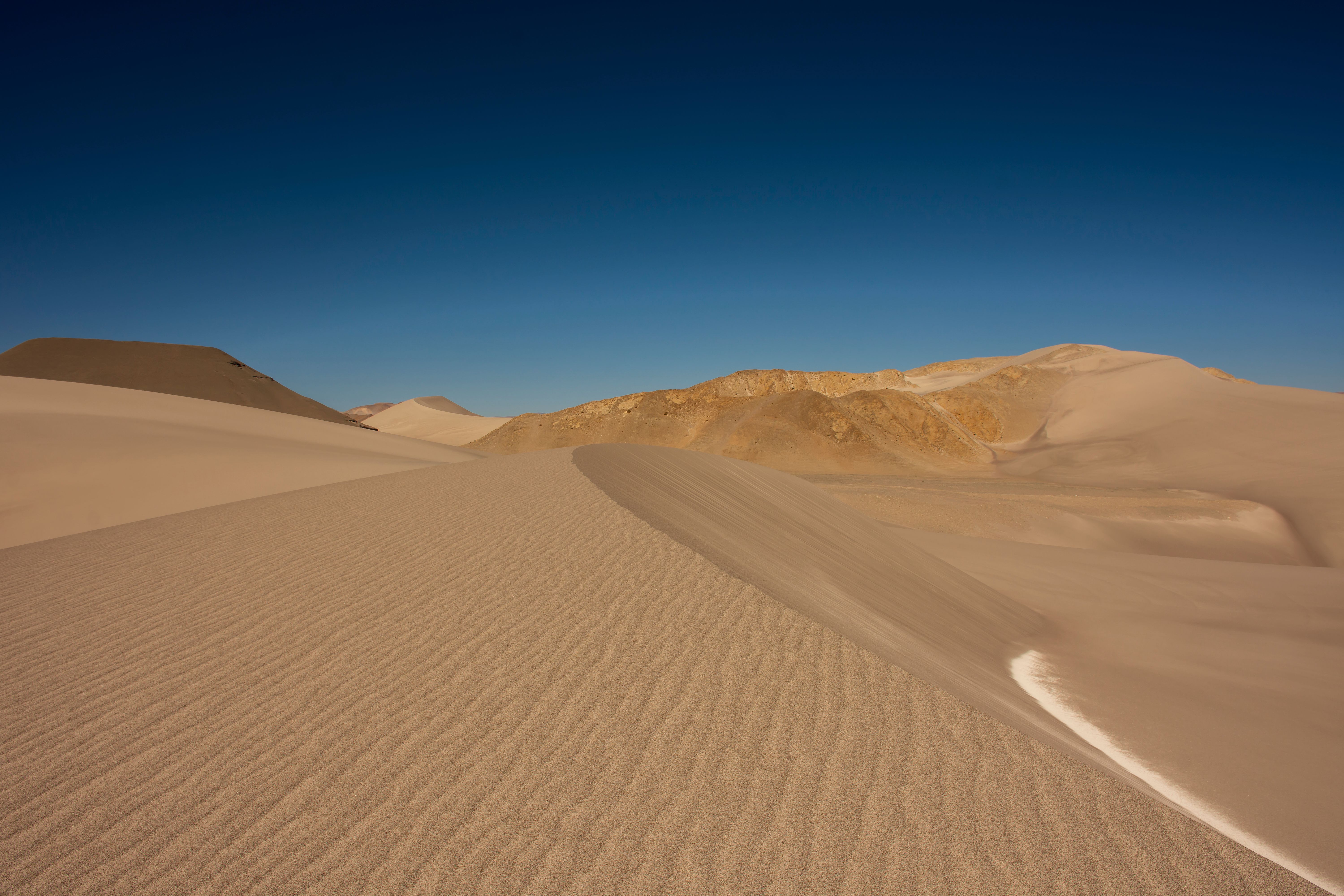 desert landscape with heat waves