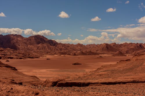 Free Sunlit, Barren Desert Stock Photo