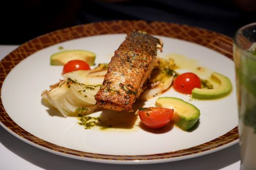 Free Salmon Dinner Stock Photo