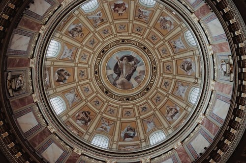 Ornamented Painting on Dome Ceiling
