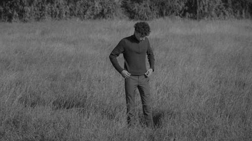 Model Looking Down on Grassland