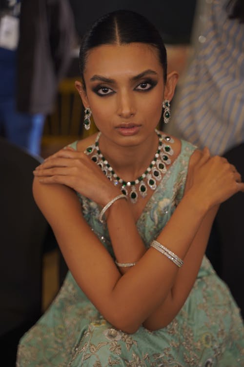 Beautiful Model Posing in Jewelry