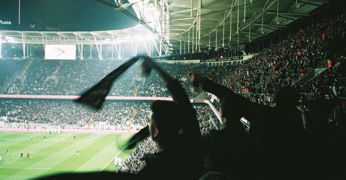 football match stadium crowd