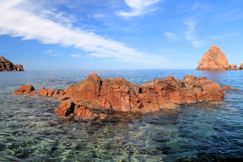 Barren Rocks on Sea Coast