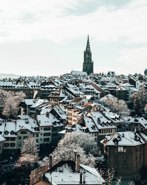 Kostnadsfri bild av arkitektur, byggnader, snö