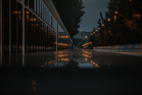 Martyrs Lane in Baku at Night