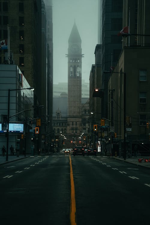 Clock Tower of Old City Hall in Toronto