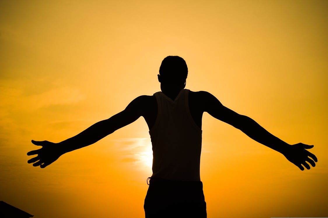 Man Silhouette at Sunset