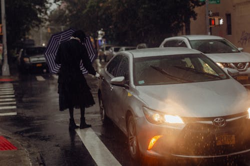 交通, 傾盆大雨, 城市 的 免费素材图片