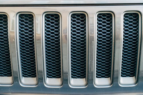 Close up of Intercooler Bars on Car