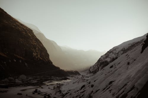 Kostenloses Stock Foto zu berge, dämmerung, landschaft