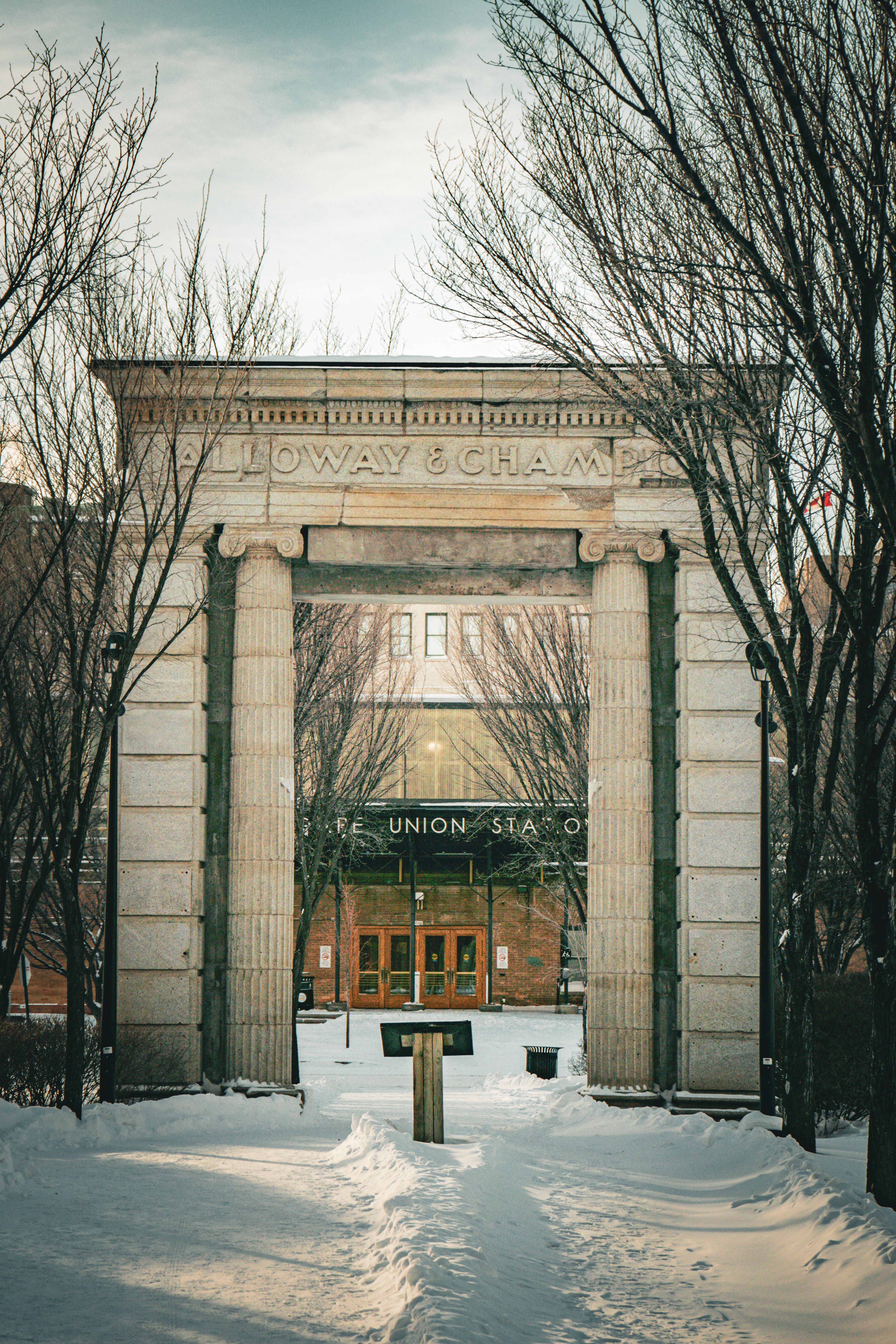 Ornamented Gate in Snow · Free Stock Photo