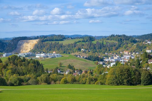 Kostnadsfri bild av grässlätt, grön, kullar