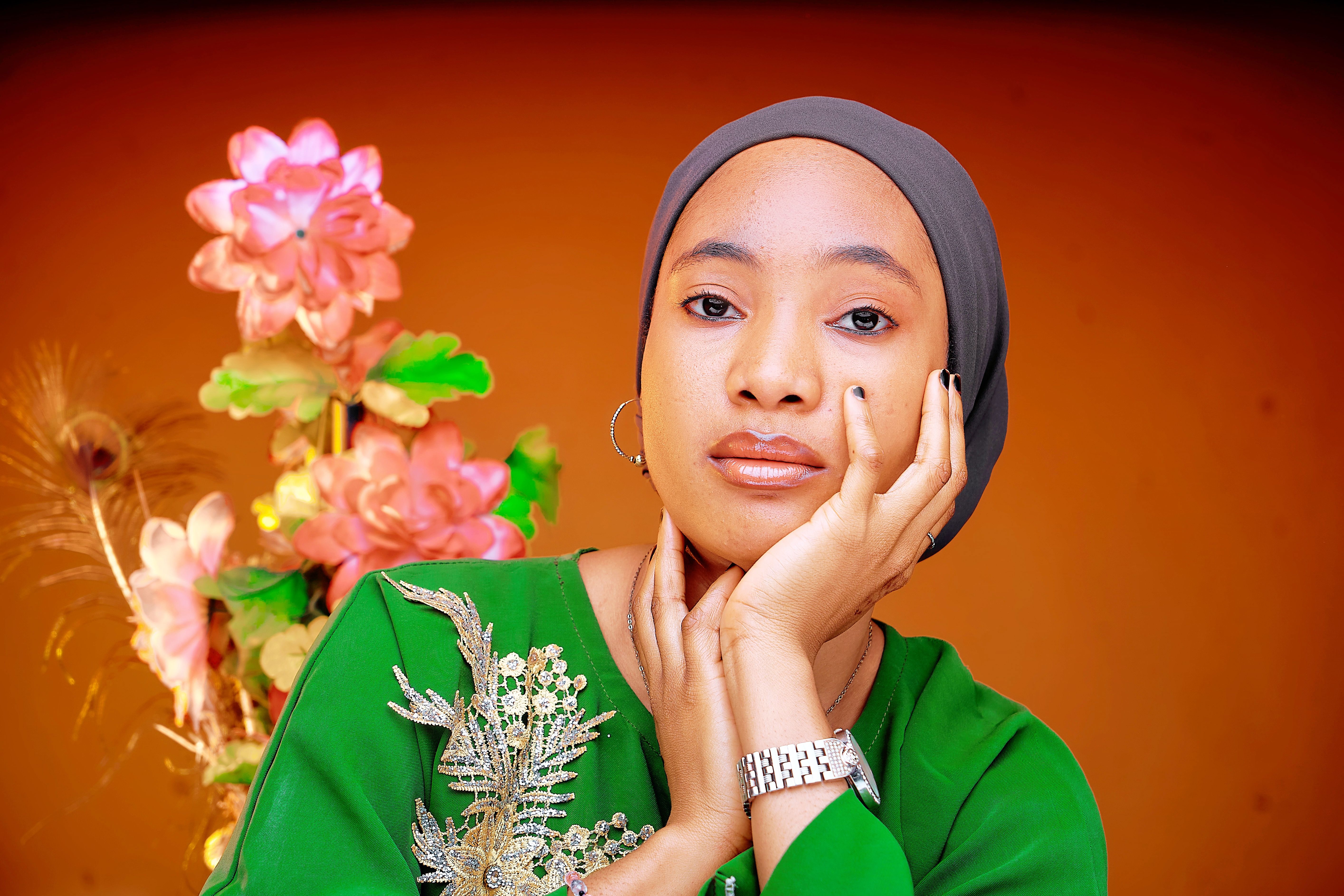 Portrait of Woman in Headscarf · Free Stock Photo