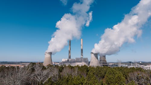 Chimneys in a Factory 