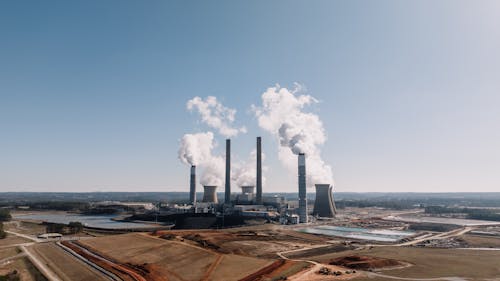 Chimneys in a Factory 