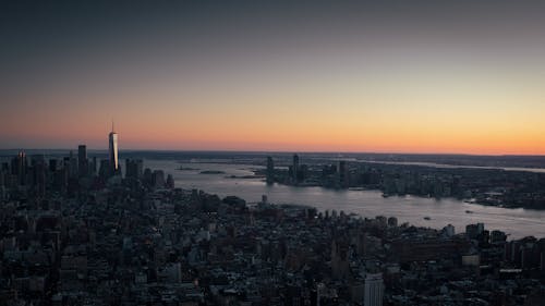 Kostnadsfri bild av city_skyline, Empire State Building, Frihetsgudinnan