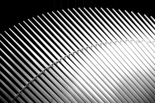 Close up of Shutter in Black and White