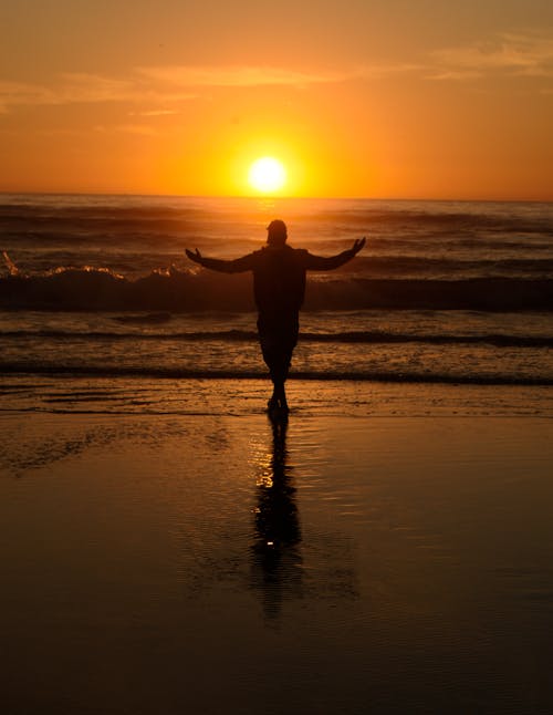 Foto profissional grátis de areia, brilhante, cair da noite