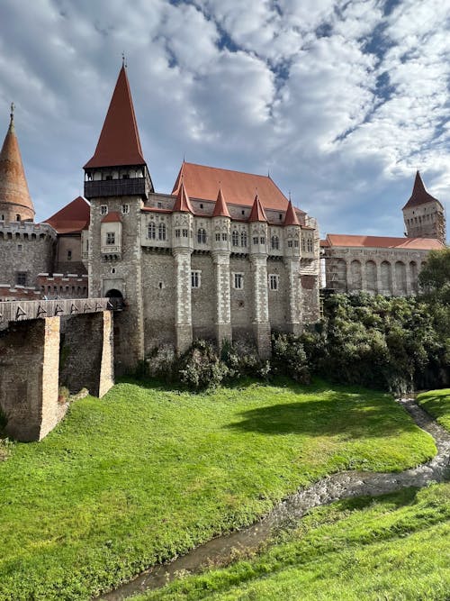 Gothic Corvin Castle in Hunedoara