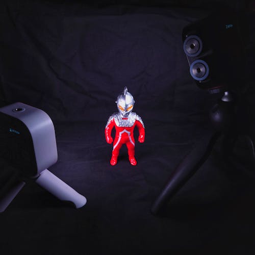 Free Red Figurine in a Studio  Stock Photo