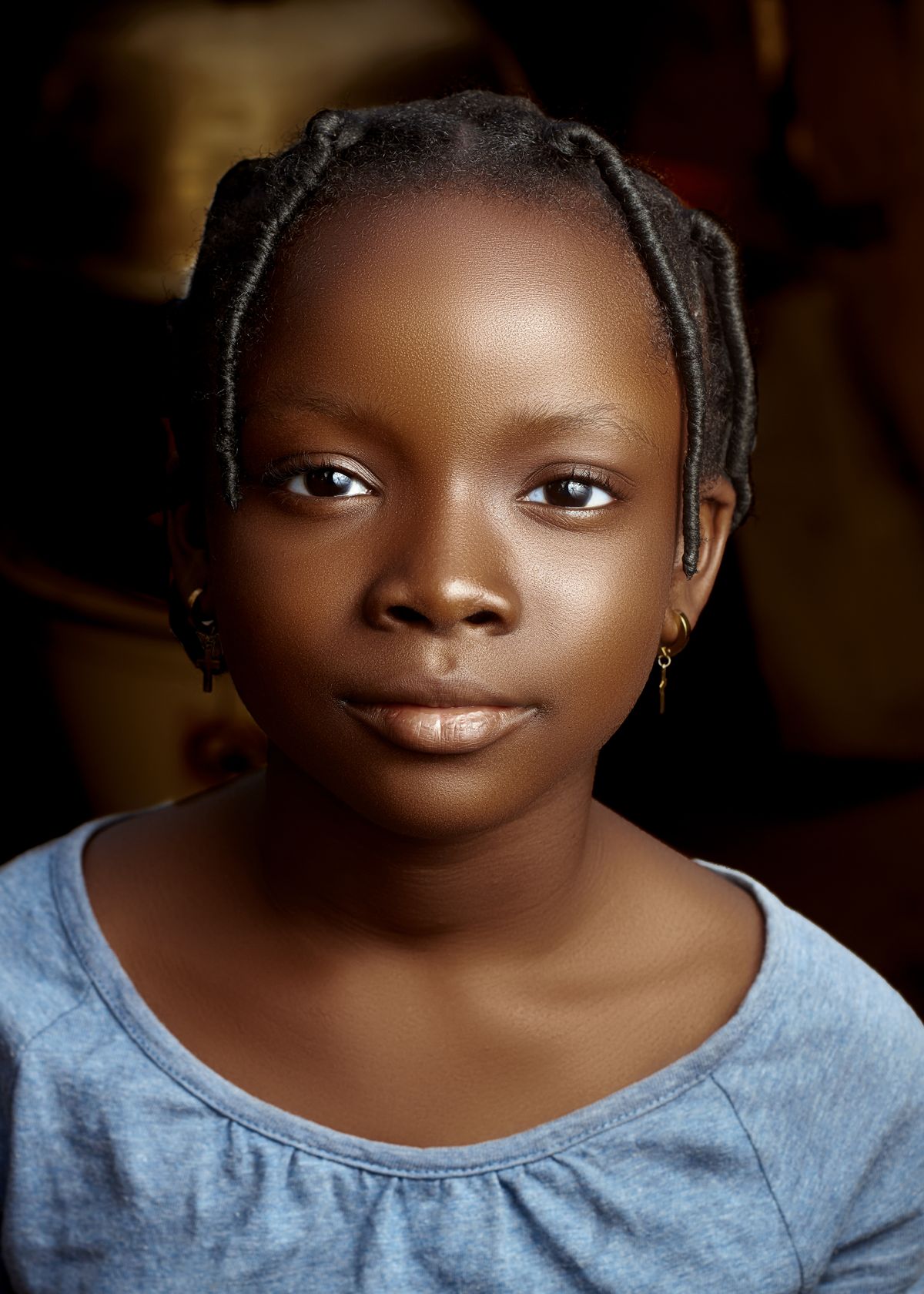 Portrait of a young African girl