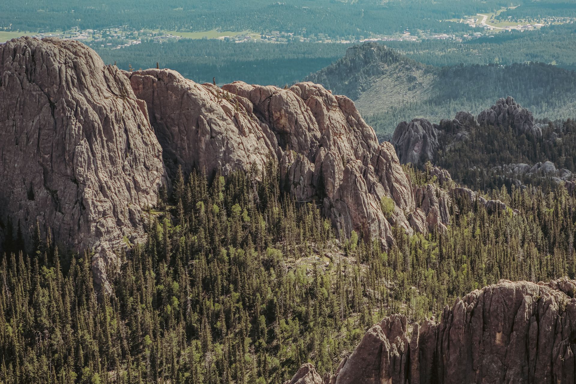 Little Devils Tower in South Dakota in the USA