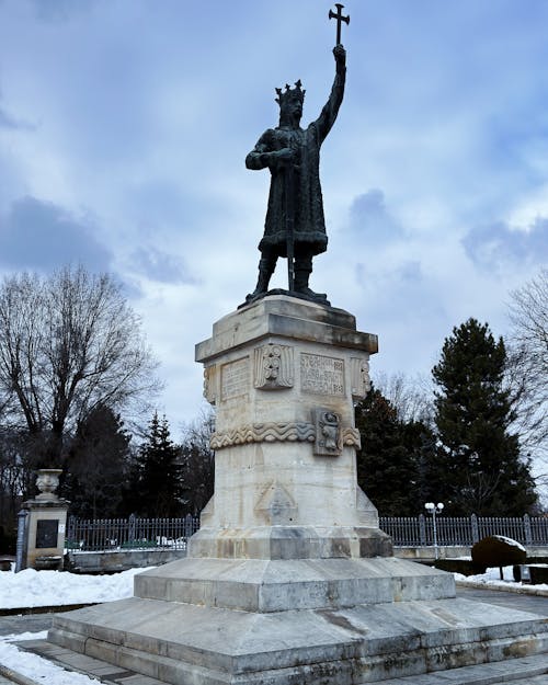 Monument to Stephen The Great in Chisinau in Moldova