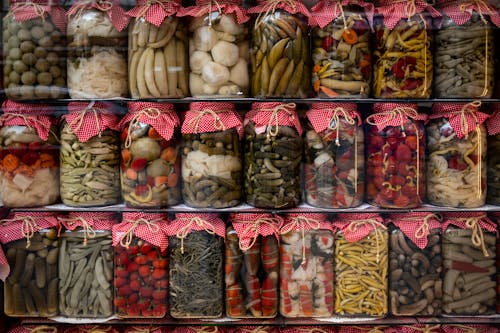 Foto profissional grátis de abundância, estantes, fotografia de alimentos