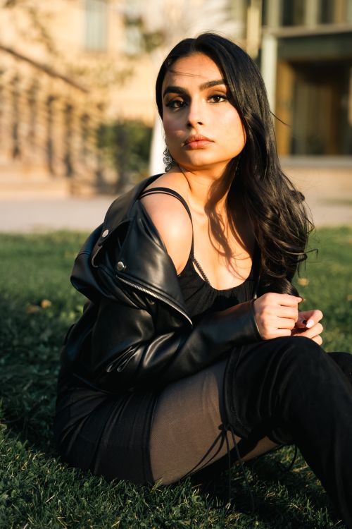 A Woman Wearing a Black Dress and Sitting on the Floor Free Stock Photo A Woman Wearing a Black Dress and Sitting on the Floor Free Stock Photo