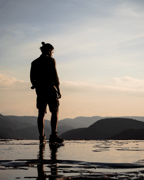 Man standing
on Water