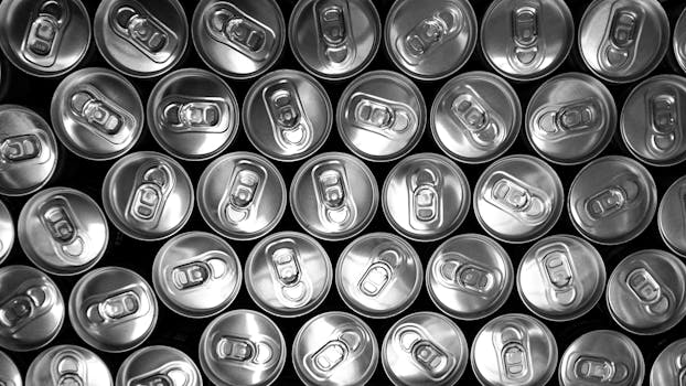Free stock photo of black-and-white, cans, doses