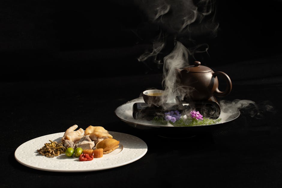 A beautifully plated dish on a rooftop table with a blurred city background, showcasing the culinary artistry against the urban backdrop - Chicago rooftop restaurants A beautifully plated dish on a rooftop table with a blurred city background, showcasing the culinary artistry against the urban backdrop - Chicago rooftop restaurants