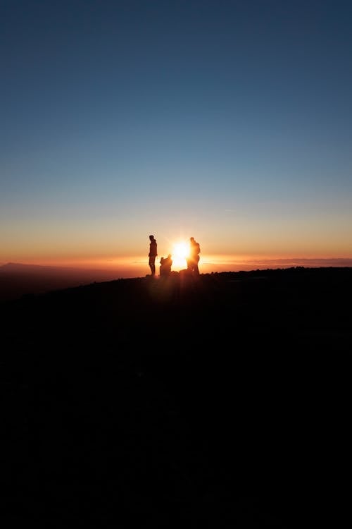 Photos gratuites de campagne, ciel clair, coucher de soleil