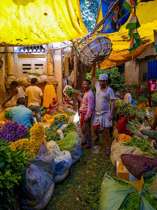 Men at Flowers Bazaar