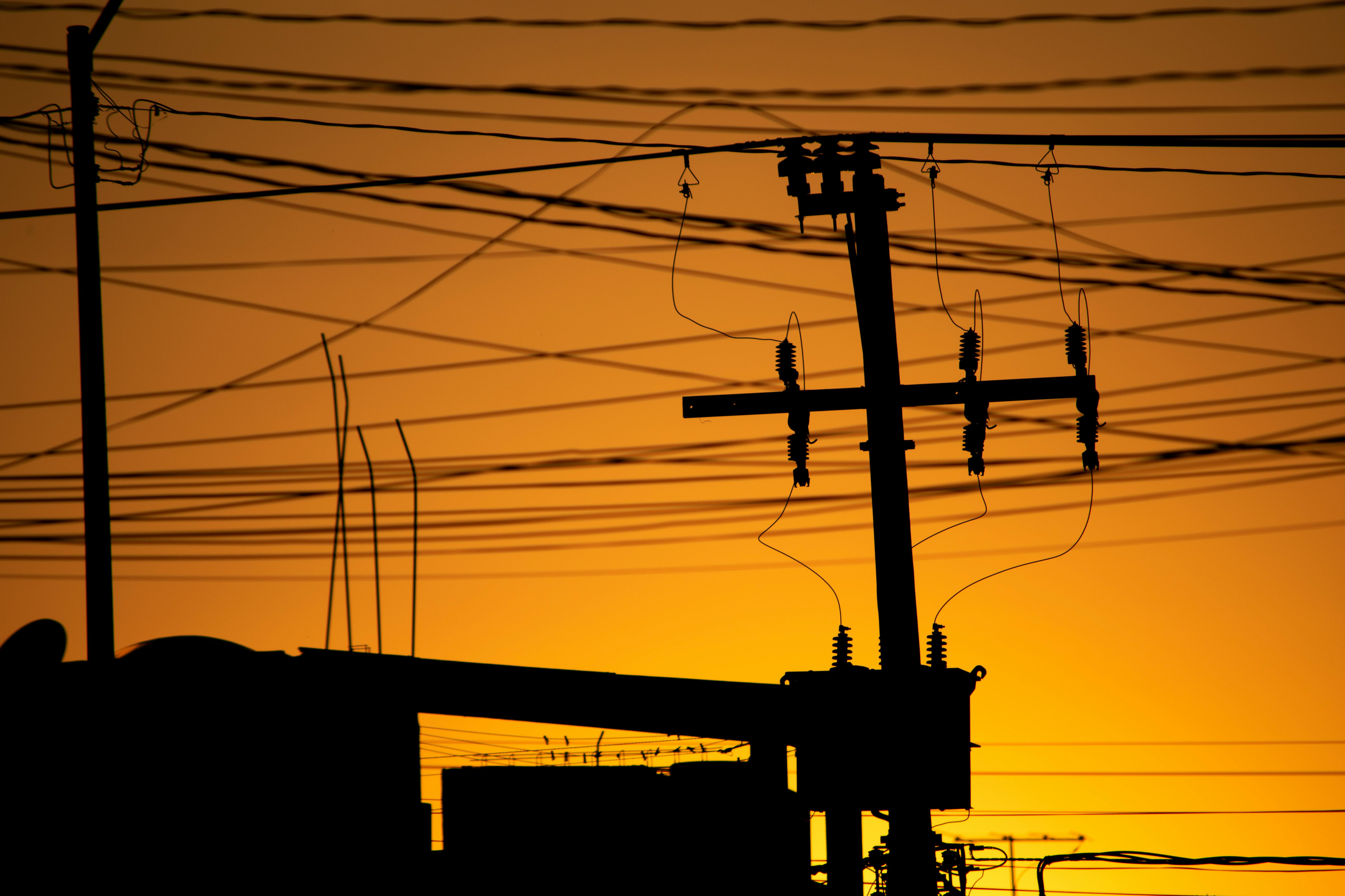 Free stock photo of cables, city, electric lines