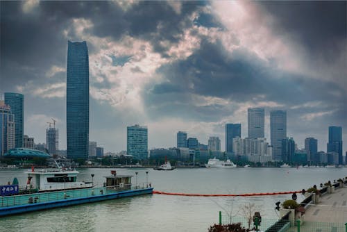 Gratis arkivbilde med bund, shanghai, svart sky