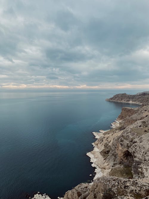 Kostenloses Stock Foto zu drohne erschossen, felswand, horizont