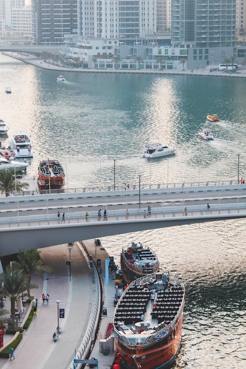 Bridge over Marina in Dubai